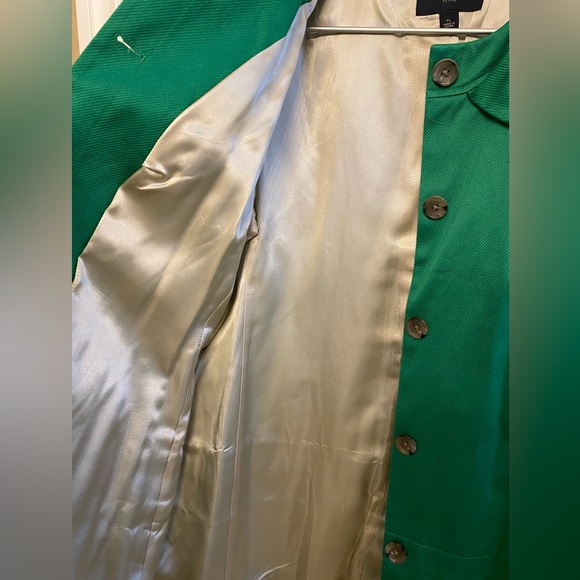 Banana Republic Light Spring Jacket Kelly Green sz Large Petite - Picture 7 of 7